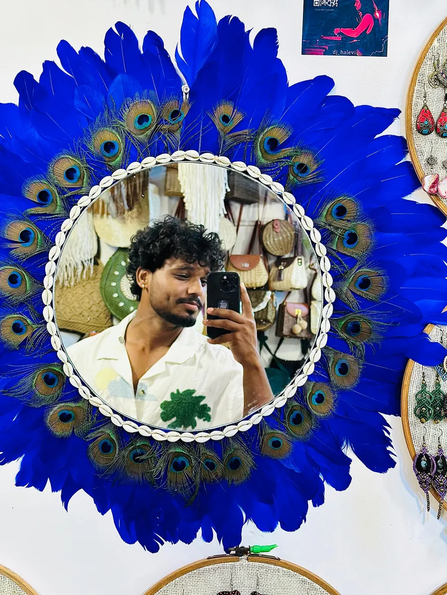 Peacock mirror